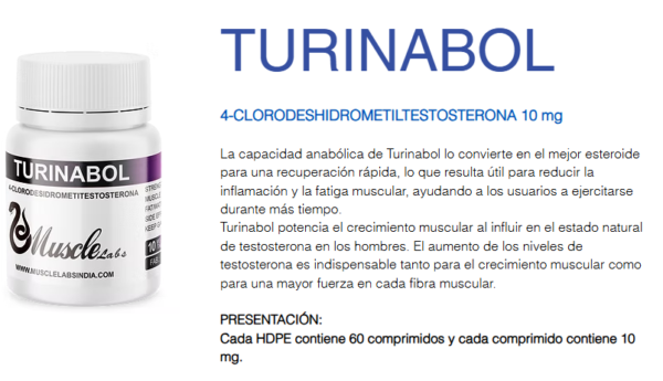 Turinabol 20mg/50 tabletas